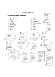 English Worksheet: Easter riddles