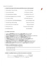 English Worksheet: Zero and First Conditional
