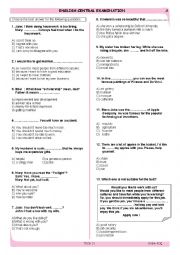 English Worksheet: English Central Examination TEOG