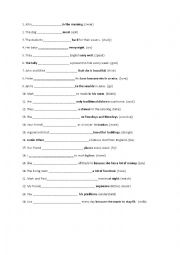 English Worksheet: Present Simple