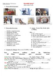 English Worksheet:  FLUSHED AWAY VIDEO SESSION