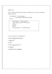 English Worksheet: telephone phrases