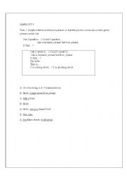 English Worksheet: telephone phrases