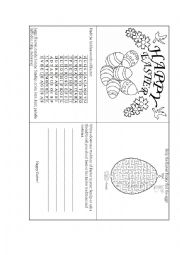 English Worksheet: Easter mini activity book