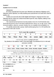 English Worksheet: Numbers!   Numbers from 0 to 100.000
