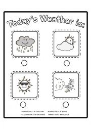 English Worksheet: Weather Conditions