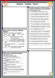 Modal Verbs Test 