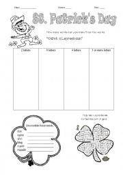 English Worksheet: St. Patricks Day 