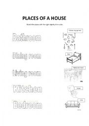 Parts of a house - Matching