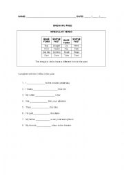 IRREGULAR VERBS