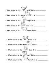 English Worksheet: FARM animals