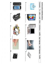 English Worksheet: means of communications