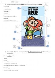 English Worksheet: Bullying Ad