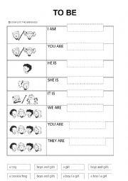 to be and personal pronouns