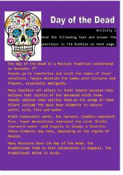 English Worksheet: Day of the Dead - Activity 1