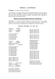 English Worksheet: Love Profusion
