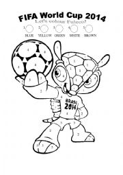 English Worksheet: Word Cup 2014 Mascot