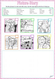 English Worksheet: Picture story