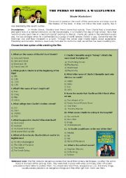 English Worksheet: The Perks of Being a Wallflower - Film Guide