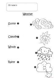 English Worksheet: weather 