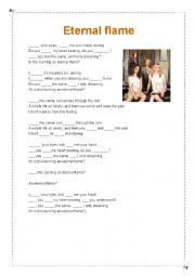 English Worksheet: eternal flame