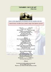 English Worksheet: Maher Zain (Number One For Me)