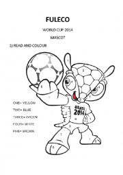 English Worksheet: FULECO- WORLD CUP 2014 MASCOT