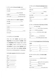 English Worksheet: tasks for revising grammar