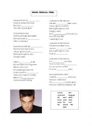 English Worksheet: Robbie Williams