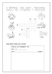 English Worksheet: TOYS HAPPY  STREET