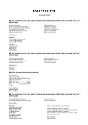 English Worksheet: Party for two by Shanaia Twain