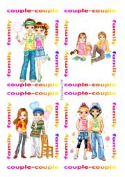 English Worksheet: Family Flash Cards: 81-88