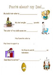 English Worksheet: [DD]Fact About Dad