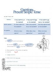 English Worksheet: Present Simple Tense Questions