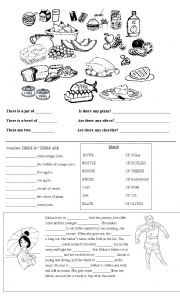 English Worksheet: Revision worksheet