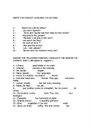 English Worksheet: Present simple guide