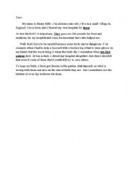 English Worksheet: English Test
