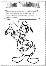 DONALD DUCK COLOURING - NICE :)