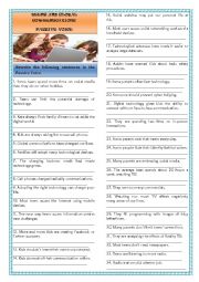 English Worksheet: TEENS AND GLOBAL COMMUNICATIONS - PASSIVE VOICE