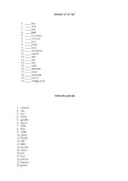 English Worksheet: Revision exercises