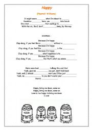 English Worksheet: Song 