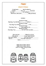 English Worksheet: Song 