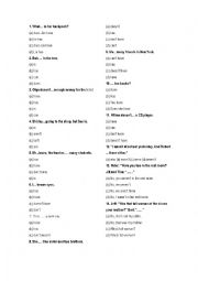 English Worksheet: There Be