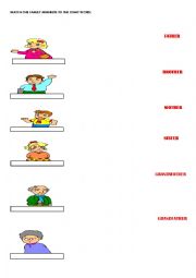 Family Members - Match activity and Memory Card