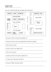 English Worksheet: Direction