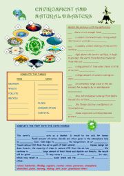 English Worksheet: Environment