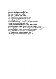 English Worksheet: Future Exercise