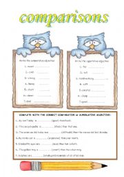 English Worksheet: COMPARISON