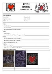 English Worksheet: Keith Haring