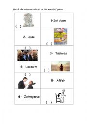 English Worksheet: The Press